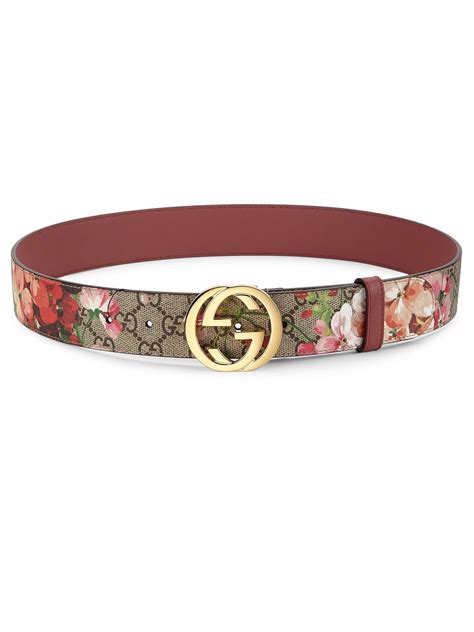 gucci belt floral print|women's Gucci belt silver buckle.